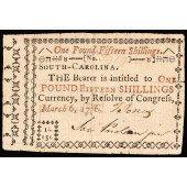 COLONIAL CURRENCY, SC. MARCH 6