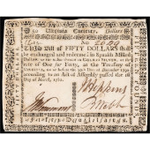 COLONIAL CURRENCY, VIRGINIA, M