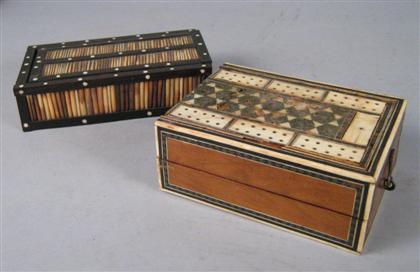 Colonial ebonized hardwood and