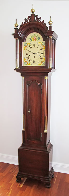 COLONIAL GRANDMOTHER CLOCK: Pierced