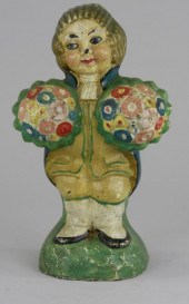 COLONIAL MAN W/BOUQUETS DOORST