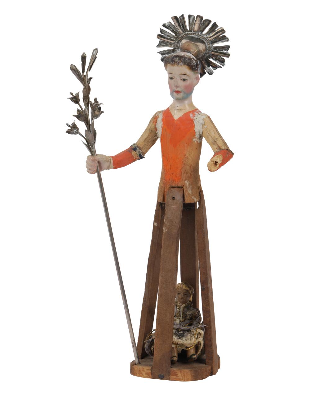 COLONIAL SANTO FIGUREpainted