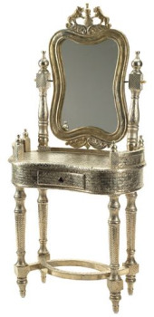 COLONIAL-STYLE SILVERED METAL-