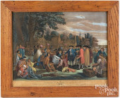 COLOR ENGRAVING AFTER BENJAMIN
