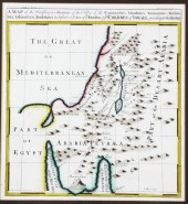 COLOR ENGRAVING MAP EXODUS CHI