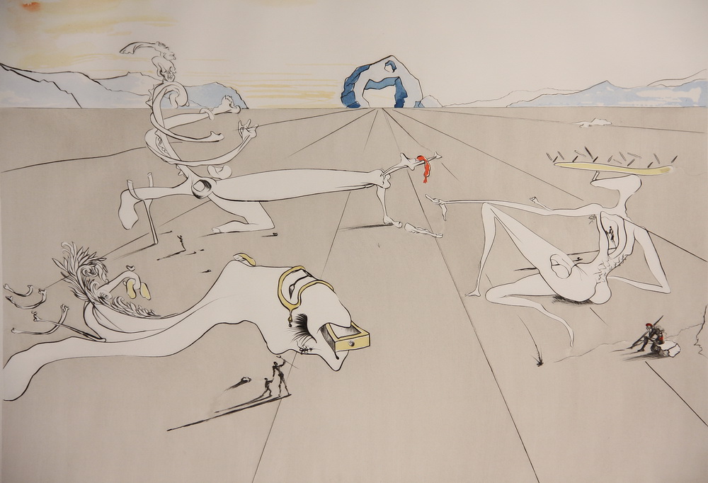 COLOR LITHO - ''Surrealist Desert''