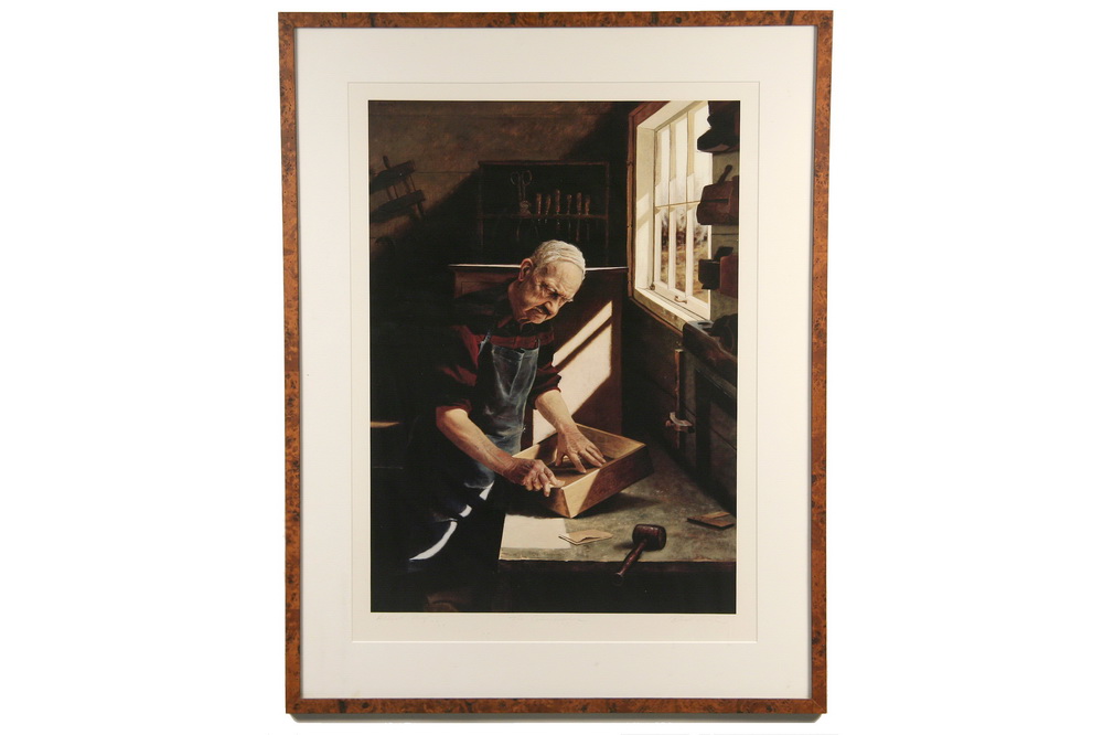 COLOR LITHO - 'The Cabinetmaker' by