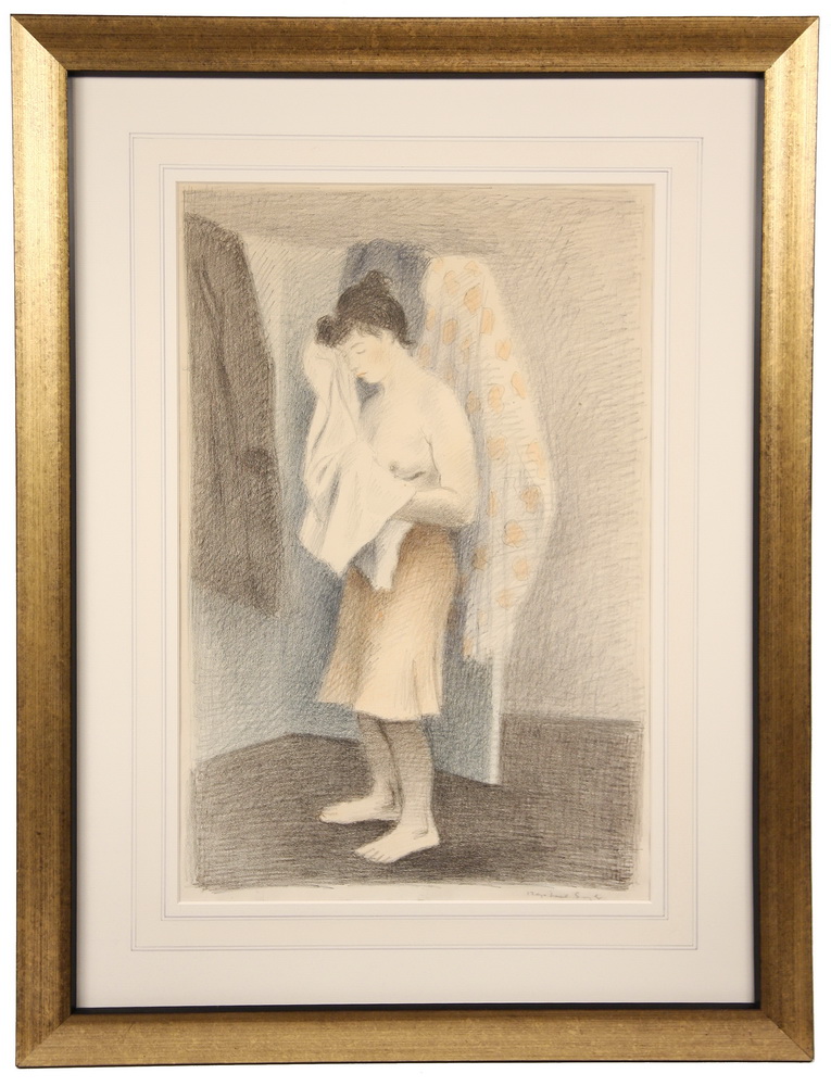 COLOR LITHOGRAPH - 'Behind the