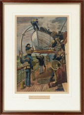 COLOR LITHOGRAPH "EXERCISING T