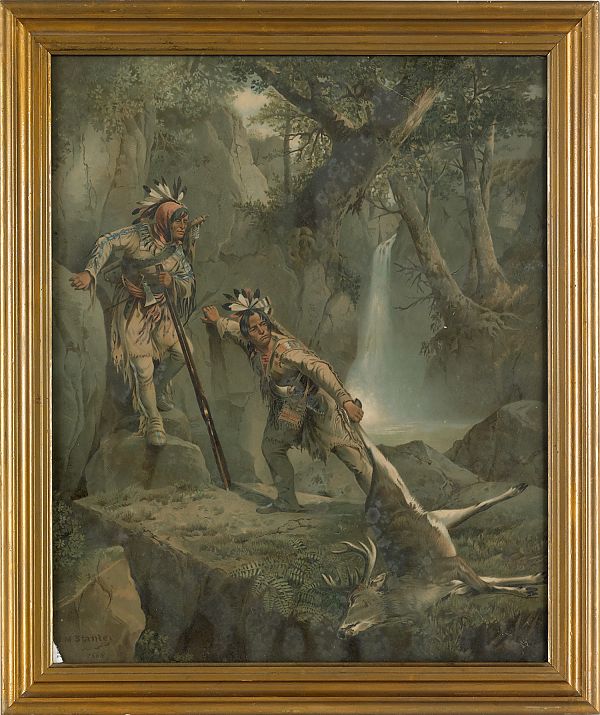 Color lithograph John Mix Stanley's