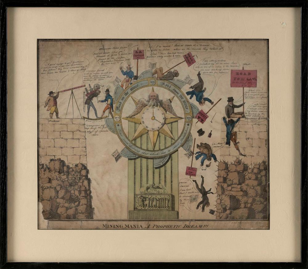 COLOR LITHOGRAPH "MINING MANIA, A