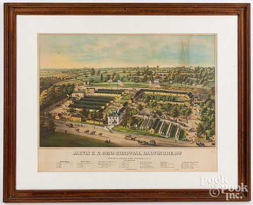 COLOR LITHOGRAPH OF JARVIS U.S.