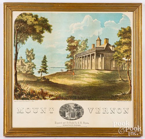 COLOR LITHOGRAPH OF MOUNT