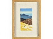 Color woodblock print by Sabra