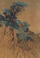Color woodcut on paper by Bert