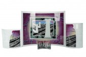 COLORED & CLEAR GLASS SCULPTUR