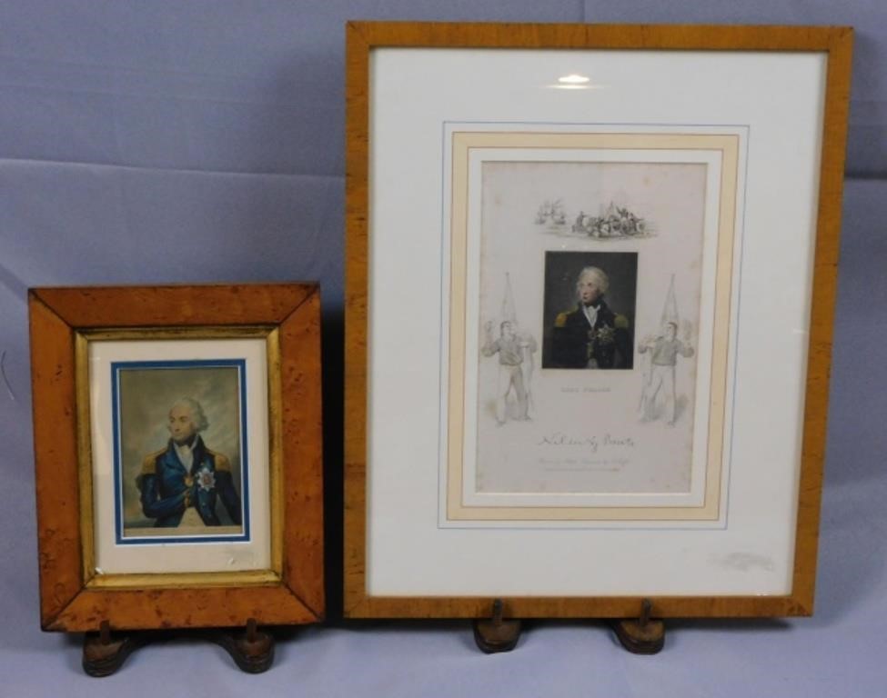 COLORED ENGRAVING OF LORD NELSON,