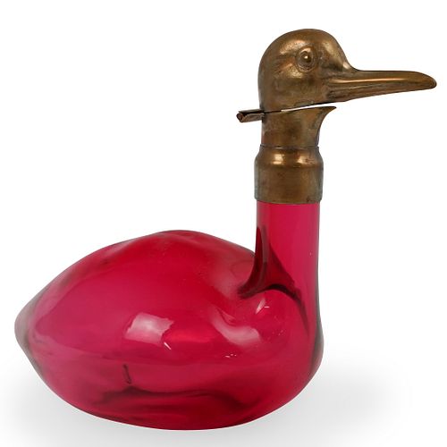 COLORED GLASS DUCK