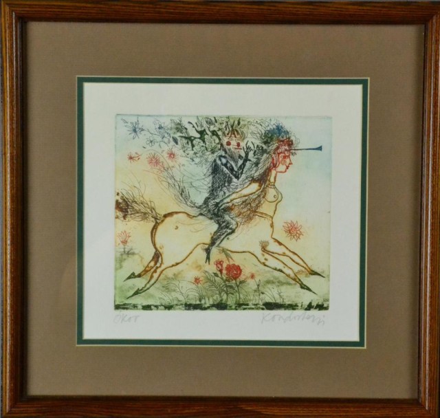 COLORED INTAGLIO OF FEMALE