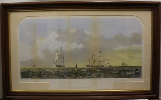 COLORED LITHOGRAPH AFTER BENJAMIN