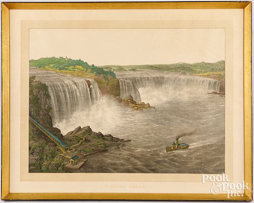 COLORED LITHOGRAPH OF NIAGARA