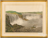 COLORED LITHOGRAPH OF NIAGARA