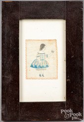 COLORED PENCILED PORTRAIT OF A