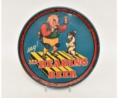 Colorful beer serving tray adv