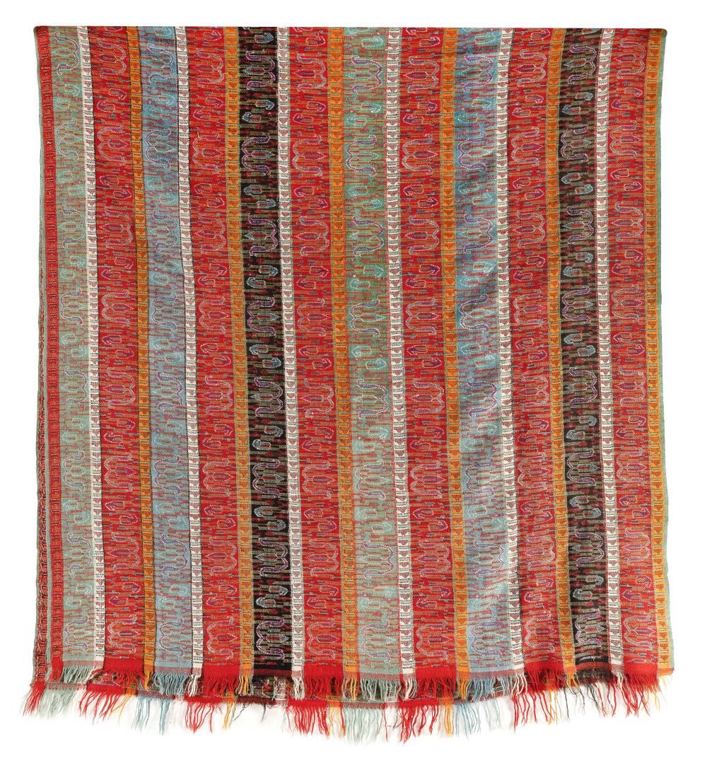 COLORFUL HANDWOVEN WOOL TAPESTRY