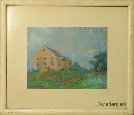 Colorful impressionist pastel of