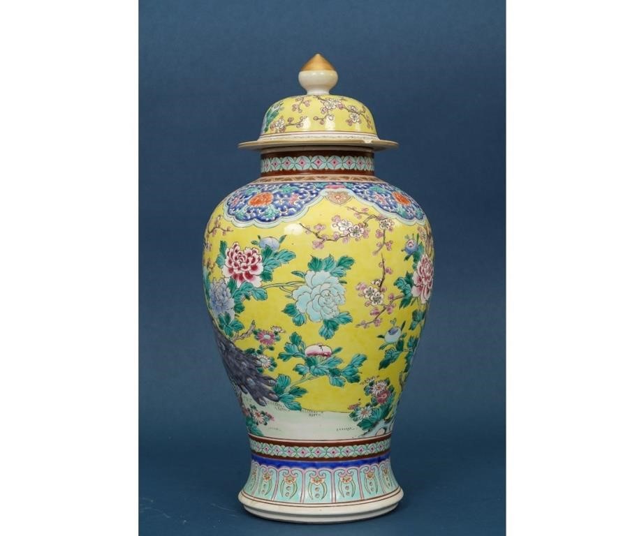 Colorful lidded Asian temple