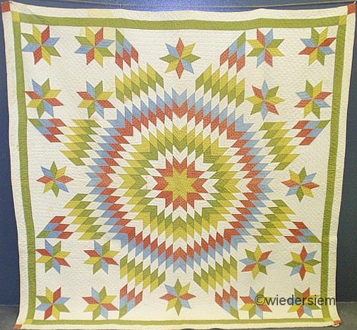 Colorful Pennsylvania quilt in