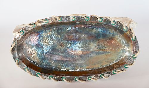 COLOSSAL PATINA METAL SERVING