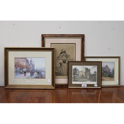 Coloured prints and engravings,