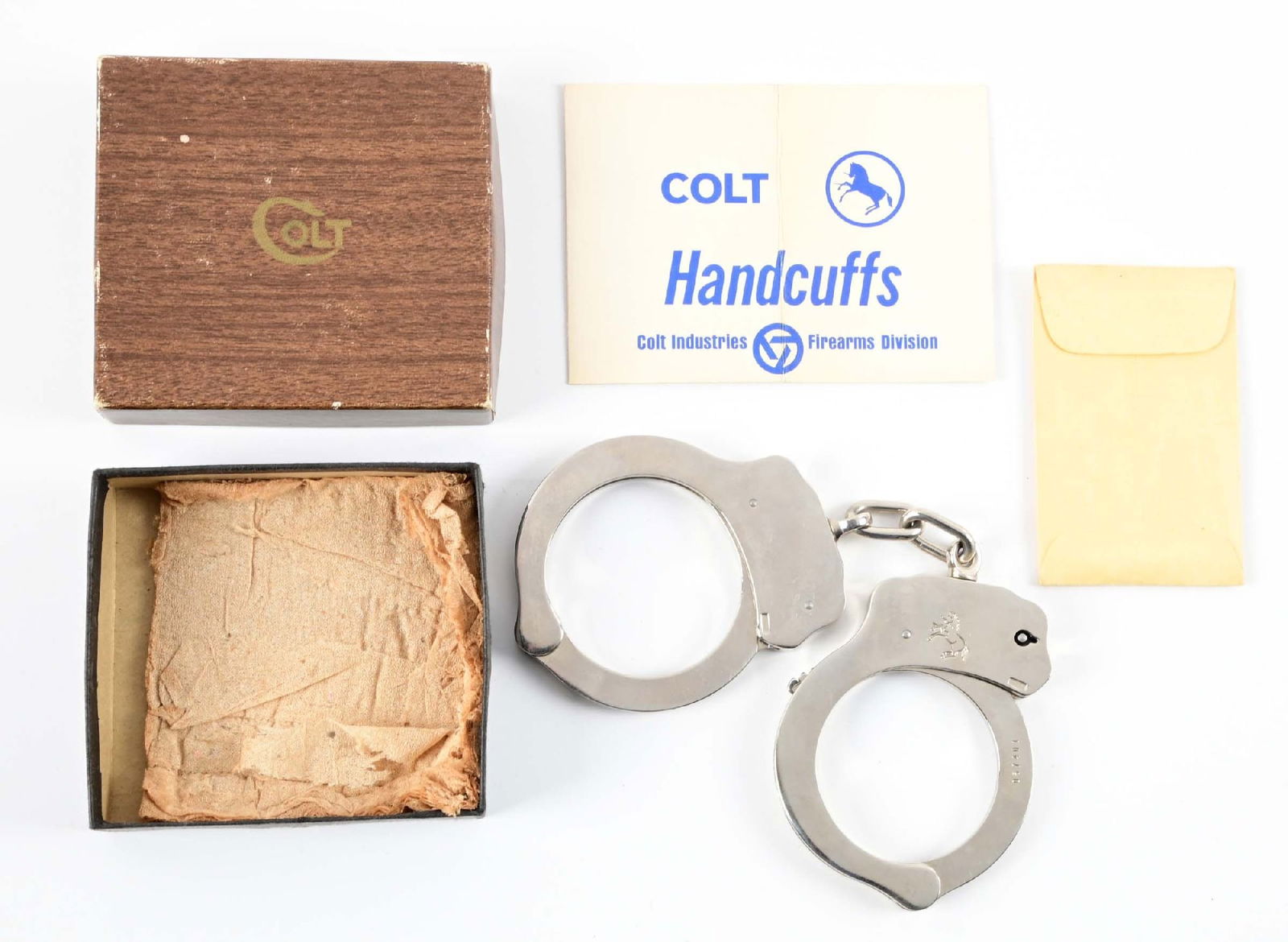 COLT HANDCUFFS WITH BOX1960s Colt