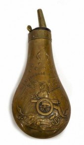 COLT NAVY EMBOSSED POWDER FLAS