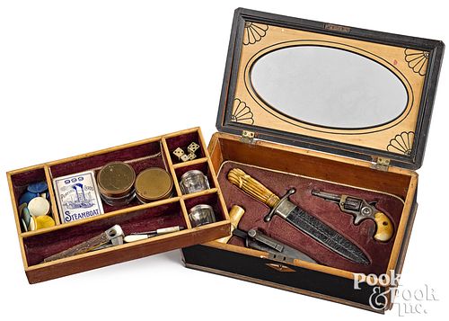 COLT NEW 22 REVOLVER CASED GAMBLERS