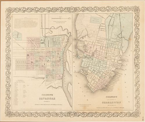 COLTON&#039;S MAPS OF SAVANNAH