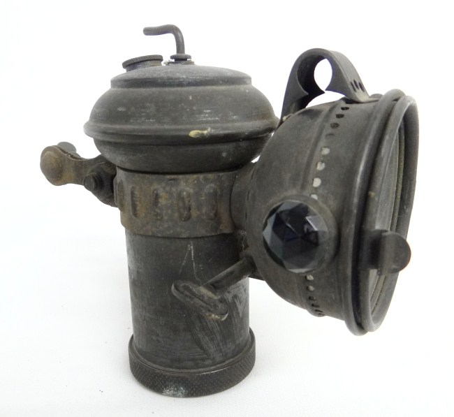 ''Columbia'' carbide head lamp.