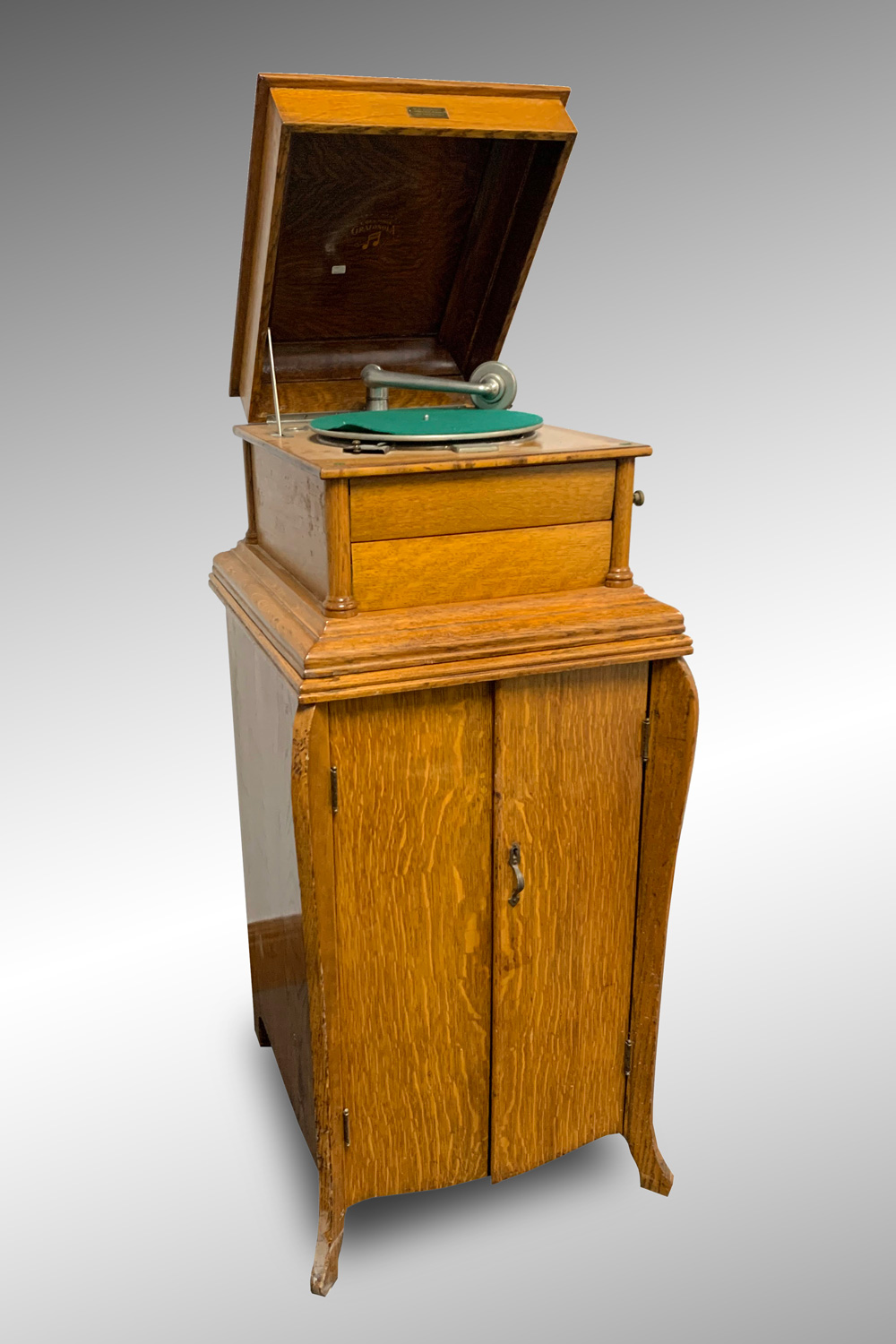 COLUMBIA GRAFONOLA QUARTER SAWN OAK
