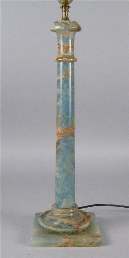Columnar blue onyx lamp    Of
