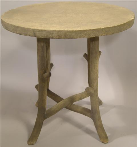 COLVIN AND HASTINGS FAUX BOIS ROUND