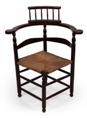COMB-BACK RUSH-SEAT CORNER CHA
