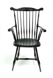 COMB-BACK WINDSOR ARMCHAIR.  N