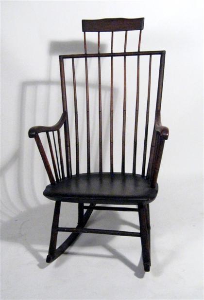 Comb-back Windsor rocking