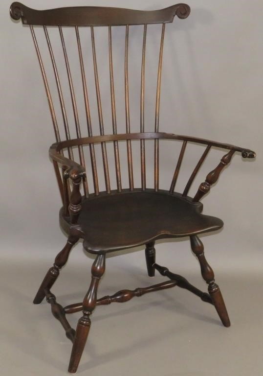 COMBBACK WINDSOR ARM CHAIR, JOHN M.