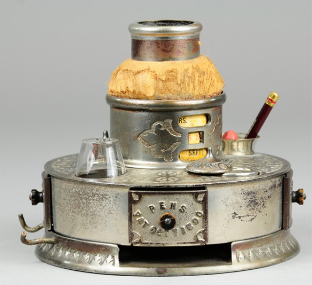 COMBINATION INK STAND Cast iron