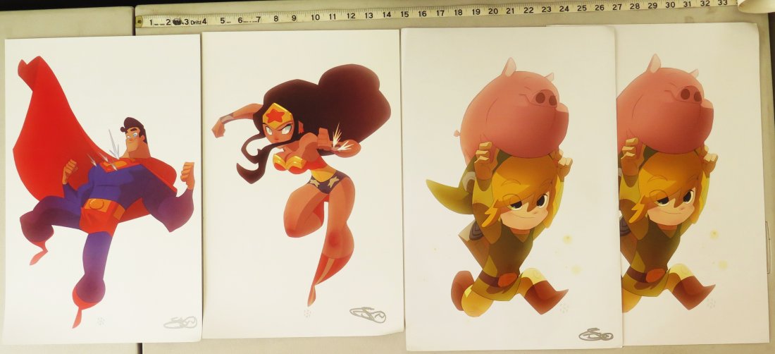 COMIC CON SIGNED PRINT SUPERMAN