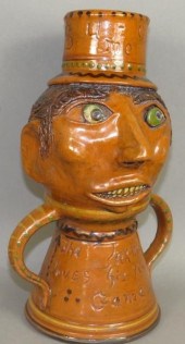 COMICAL FOLK ART REDWARE TAXMA