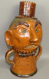 COMICAL FOLK ART REDWARE "TAXM